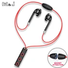 Магнитные беспроводные Bluetooth наушники M  J, стереонаушники с микрофоном для занятий спортом, для iPhone, Apple, Samsung, Huawei