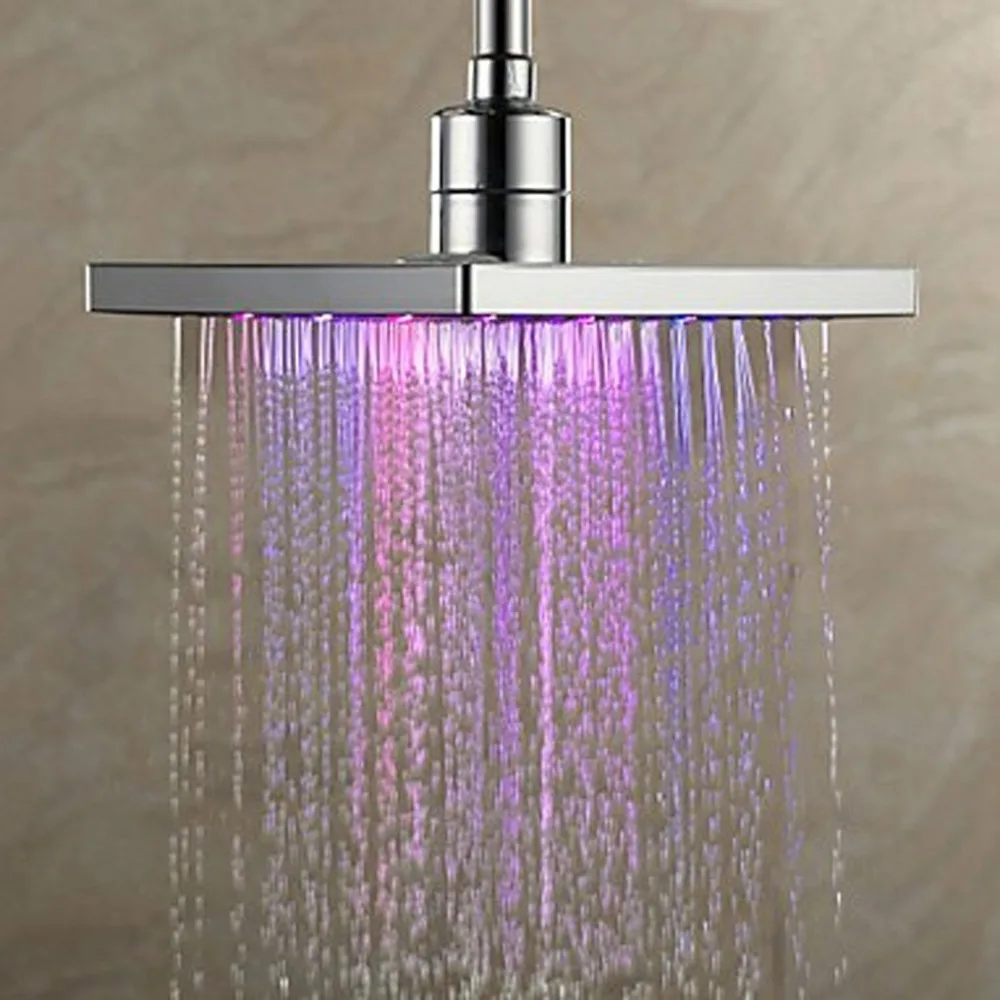 

led shower head bathroom accessories heads douche rainfall set regaderas shower light home improvement lamp ups