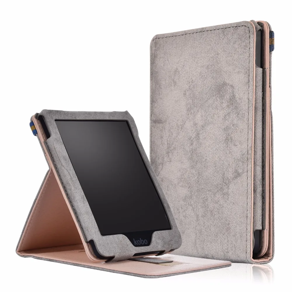 Высококачественный кожаный магнитный смарт-чехол для сна Kobo Clara HD " полный защитный чехол с цветами для Kobo Clara HD
