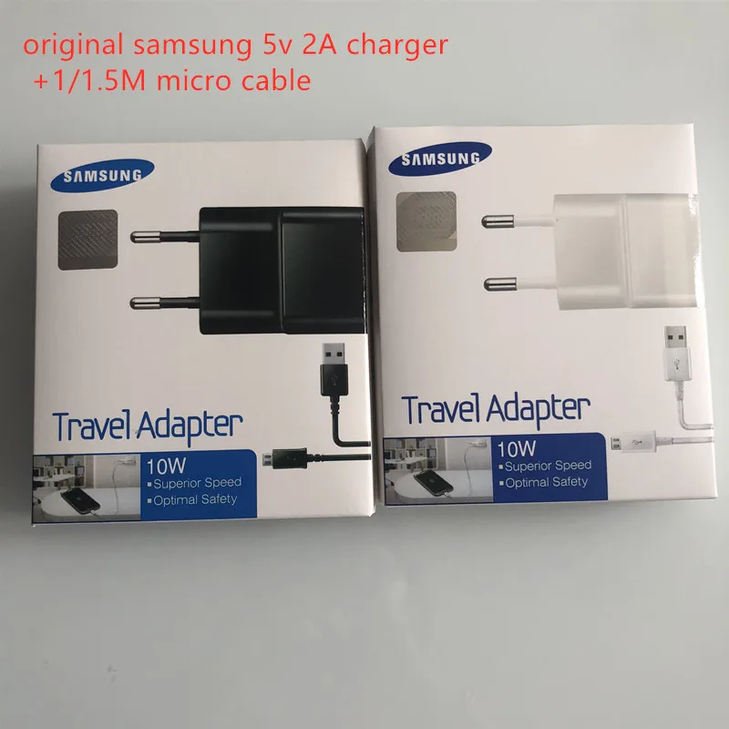 Зарядное устройство Samsung для micro USB длина кабеля 1/1 5 м. цвет черный и белый|Зарядные