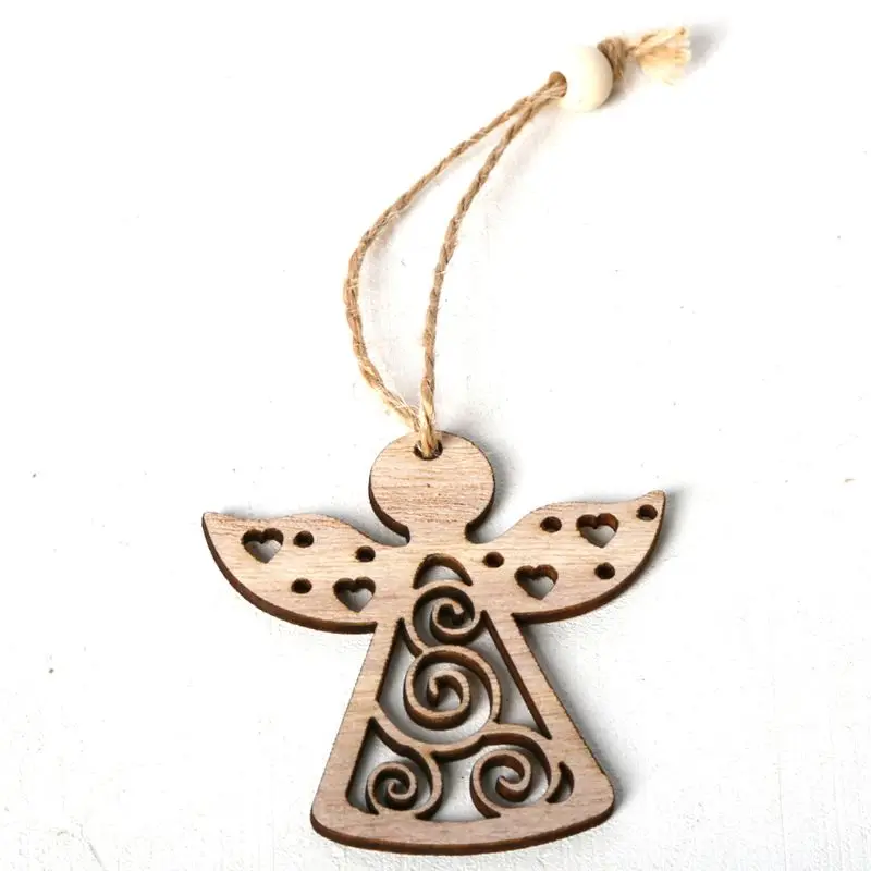 3 шт./компл. винтажная Рождественская елка подвесная подвеска в форме ангела с