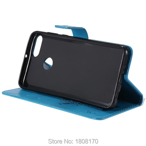 Кожаный чехол-кошелек C-Ku с цветком дерева для Huawei Y6 Y9 2018 MOTO E5 Plus G6 чехол телефона