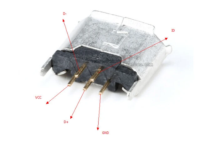 20 шт вертикальный MICRO mini USB 5pin гнездо 180 градусов разъем 5P прямой штекер USB разъем
