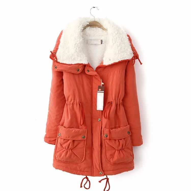 hot 2018 winter cotton coat women slim plus size outwear medium-long wadded jacket thick hooded warm parka | Женская одежда