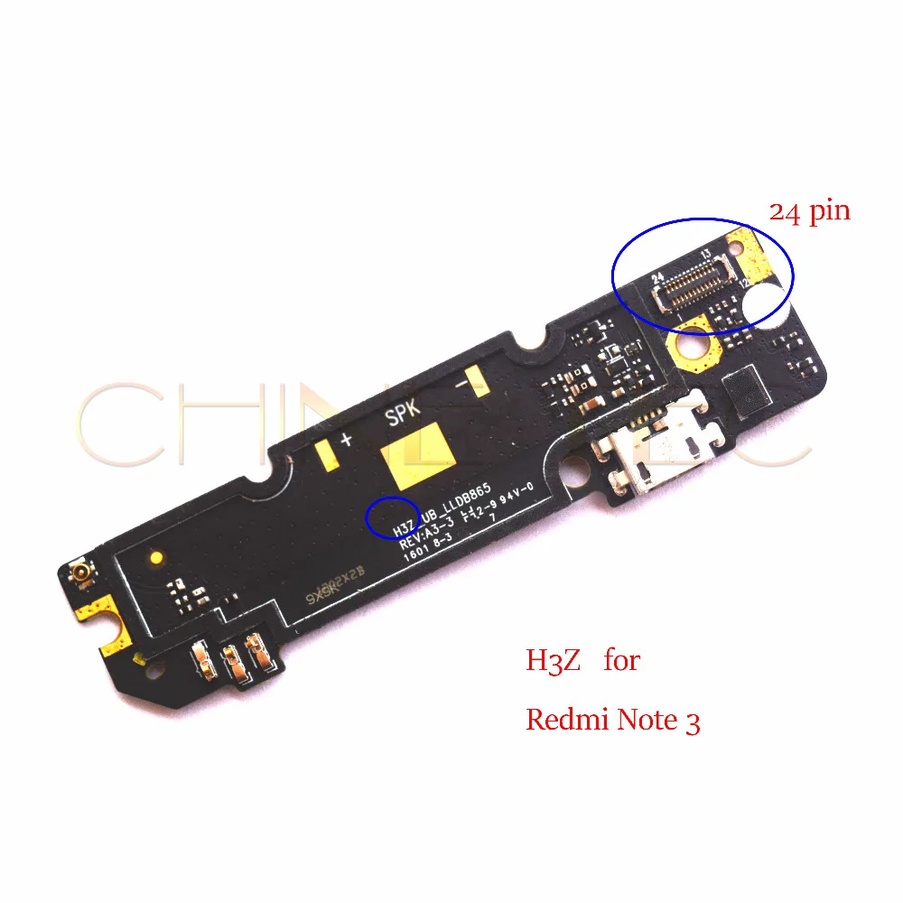 10pcs original Microphone Module USB Charging Port Board Connector Parts For Xiaomi Redmi Note 3 Pro model H3A H3Z | Мобильные