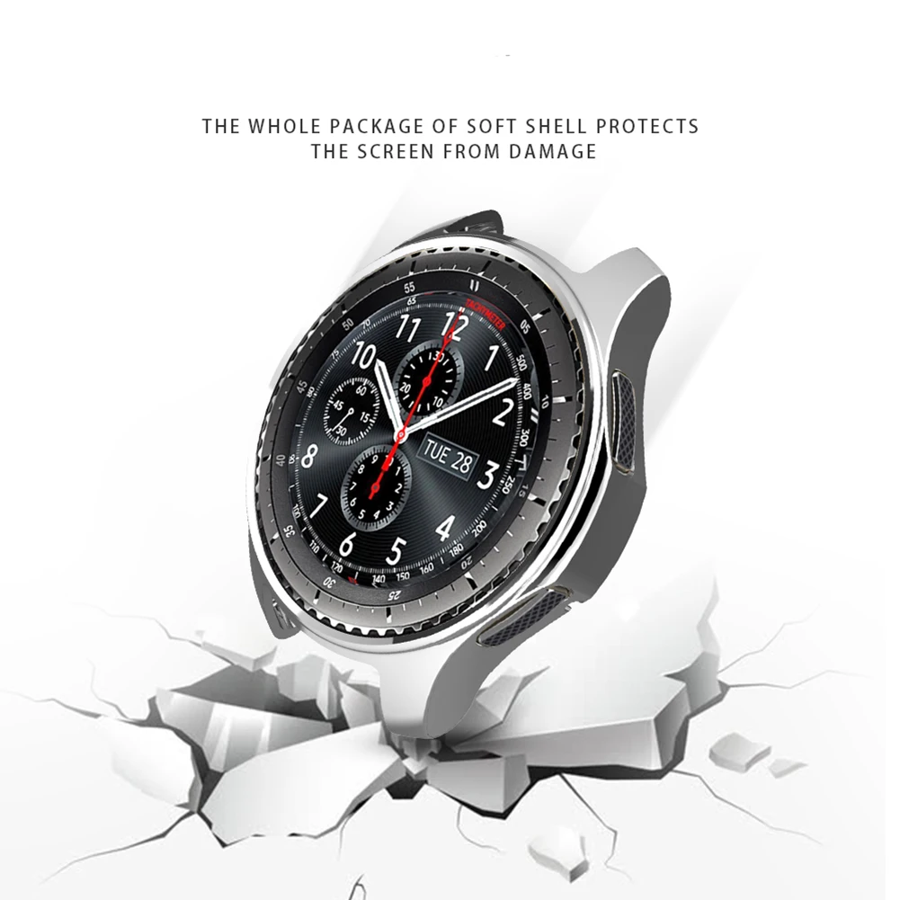 ТПУ против царапин рамка Защитная крышка для samsung Galaxy Watch 46 мм SM-R800