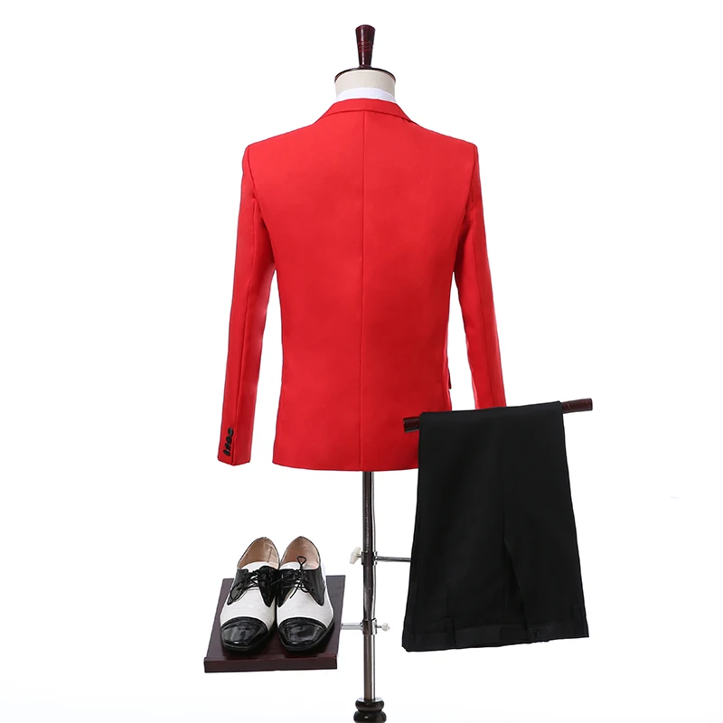 Best Selling 2020 Custom Made Formal Wear Red/White/Black Men Wedding Suits Prom Tuxedo Suit | Мужская одежда
