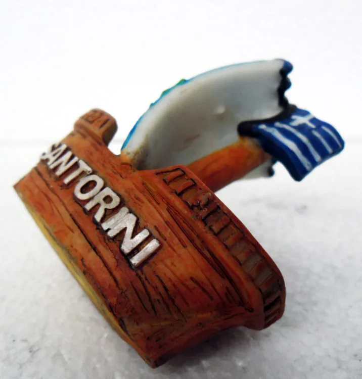 High Quality Handmade Painted Santorini Sailing Resin Crafts Creative Home Decortion Gift World Tourism Souvenir Collection | Дом и сад