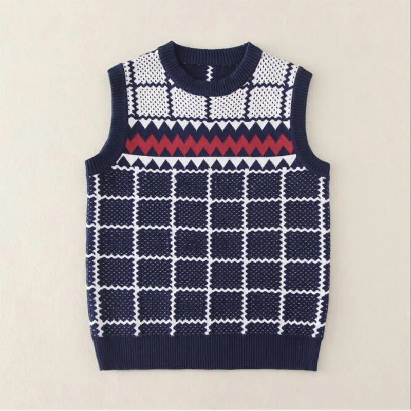 

Kids Sweaters O-neck Wool Sweater For Children Tradition Knitwear For Teenager Full Sleeve Geometric Pattern Warm Clothing