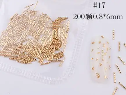 style 17 31 стиль выбор Nail наклепки 1 сумка металлический сплав для маникюра искусство украшения 3D Блестки для маникюра наклейки с животными украшения ногтей прелести - Цвет: style 17