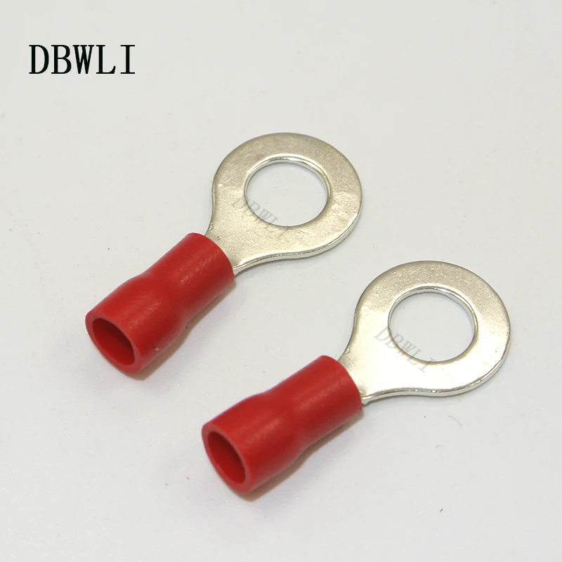 50 шт. Шпильки #4 #6 #8 #10 1/4 5/16 3/8 1/2 провода кольцевые клеммы 22-10AWG соединители Кабель
