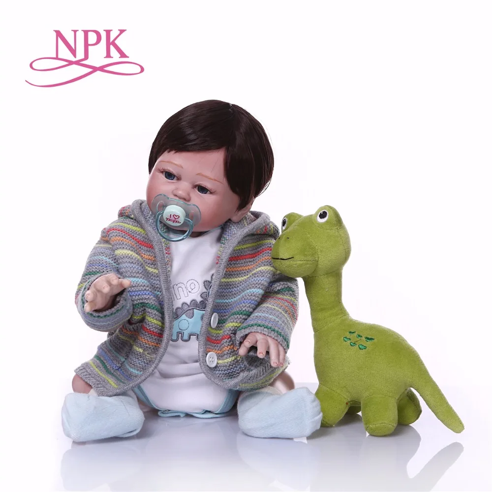 NPK 19 дюймов силиконовая кукла для новорожденных настоящие модные подарки игрушки