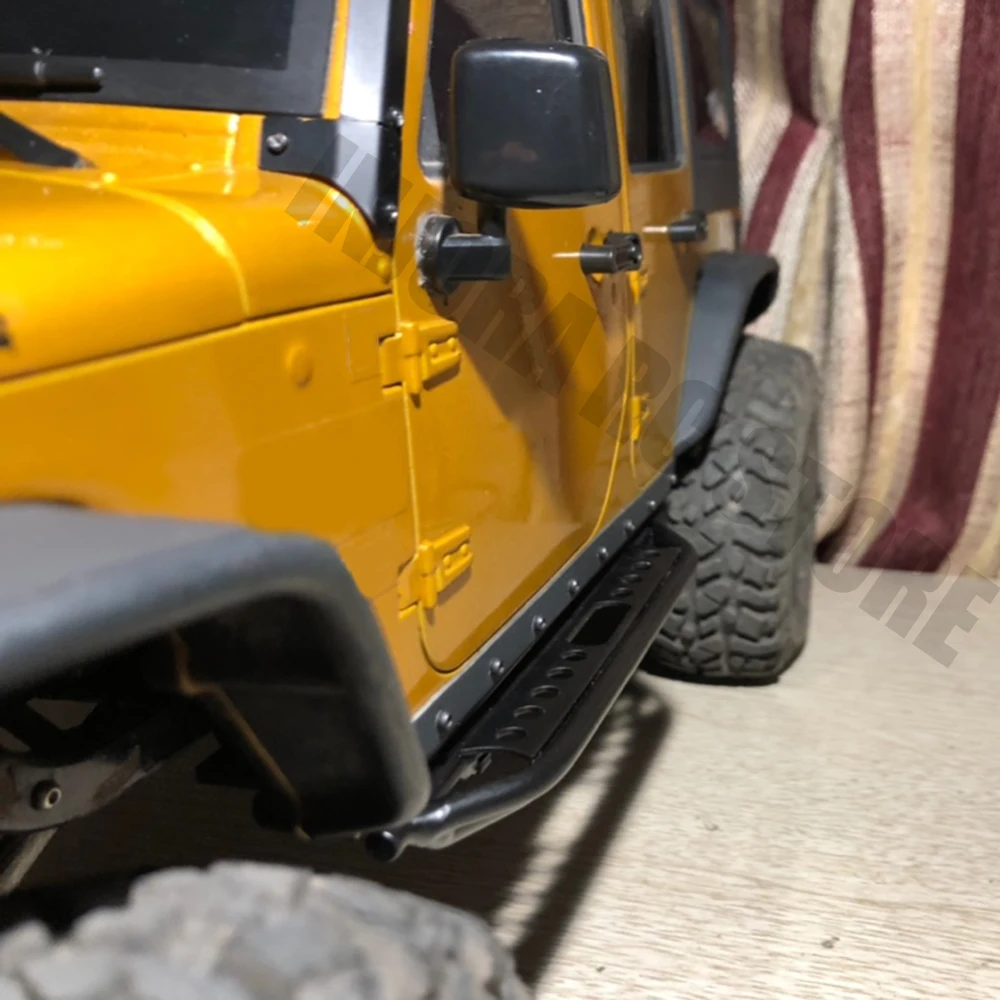 Металлические Боковые педали SCX10 2 шт. слайдеры и ресивер для 1/10 RC гусеничных