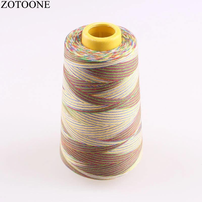 ZOTOONE 40S/2 3000Y/катушка промышленная полиэфирная швейная нить красочная для кожаной