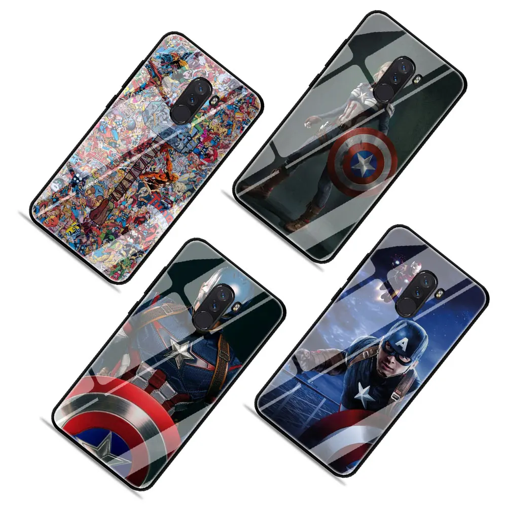 Чехол из закаленного стекла для Xiaomi 8 Lite A1 A2 9 Redmi Note 5 6 7 Pro 6A 4X F1 Marvel Мстители Бесконечность войны