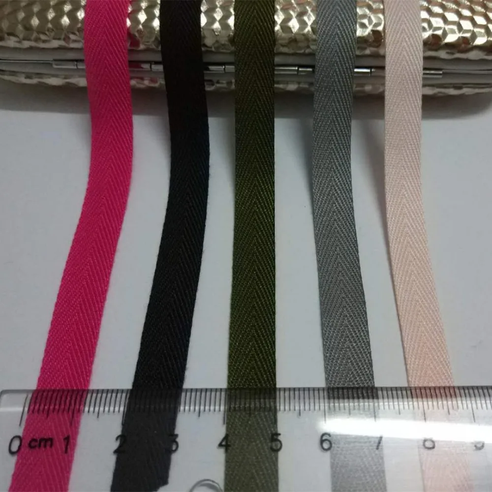 Слегка отражающая саржевая лента 15 ярдов Полиэстеровая хлопчатобумажная