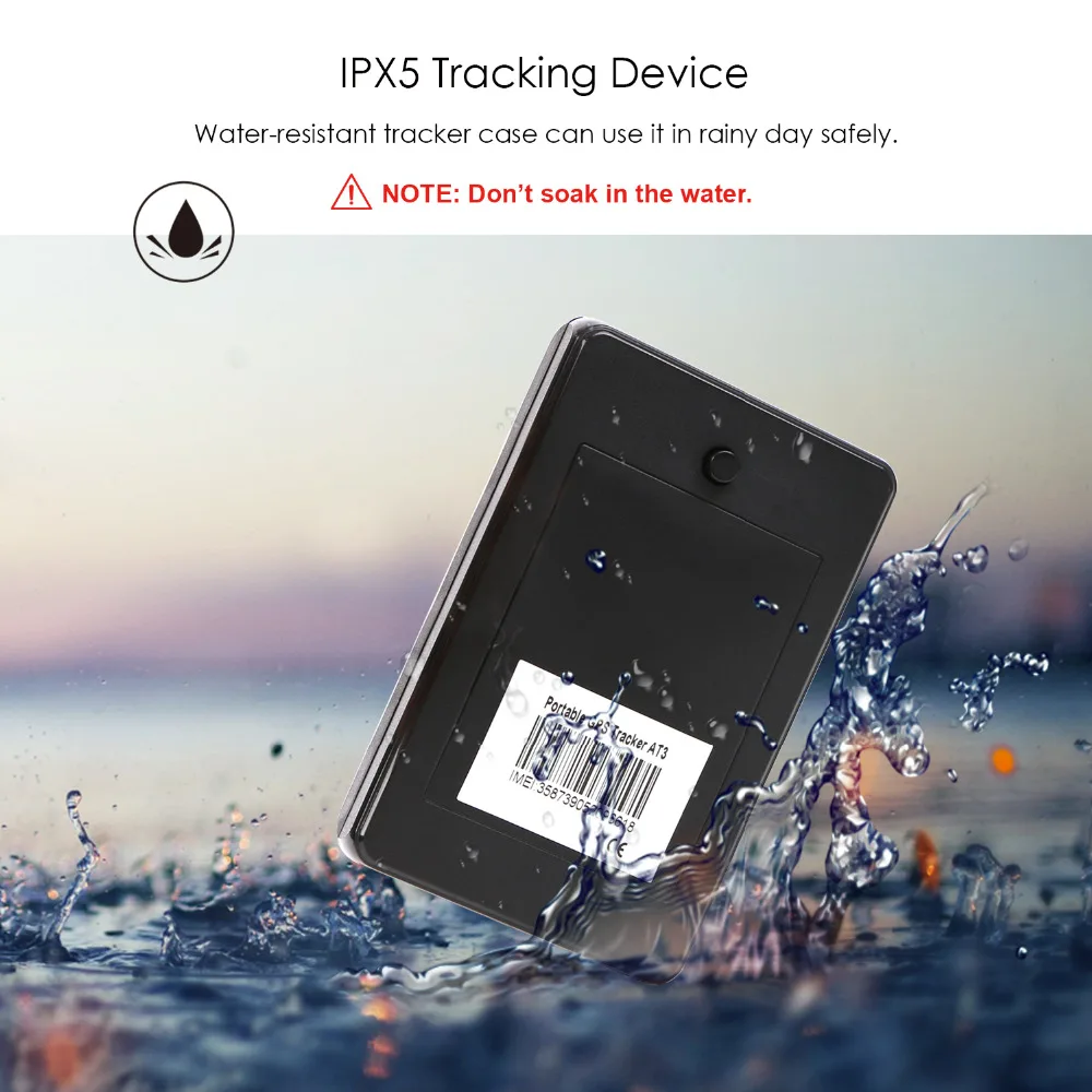 Автомобильный GPS трекер 3G водонепроницаемый локатор с уровнем защиты IPX5 функцией