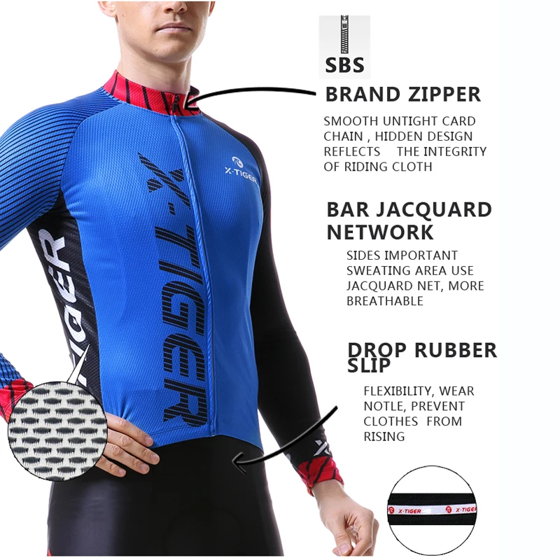 X-Tiger Pro Велоспорт Джерси быстросохнущая велосипедная Одежда MTB спортивная одежда