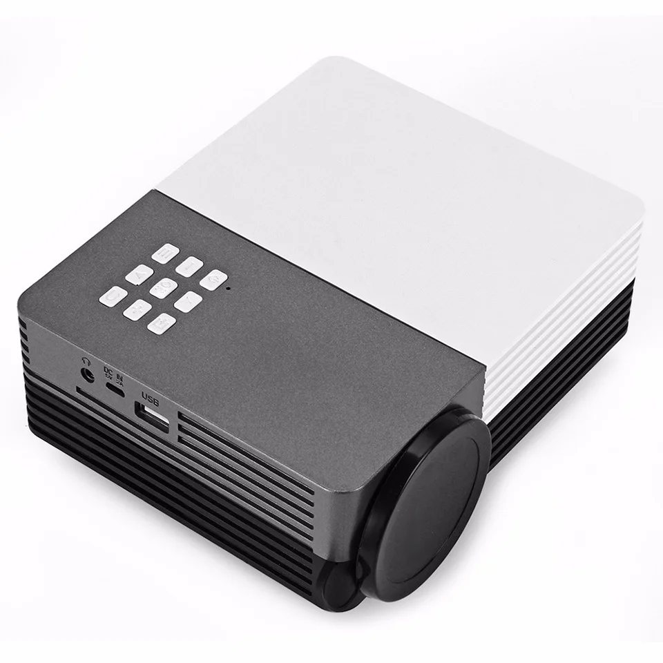 Светодиодный мини проектор GM50 портативный видеопроектор с дистанционным