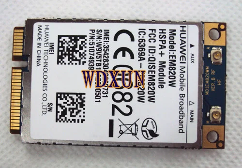 Сеть HuaWei EM820W 3G MINI PCIE Card HSPA + ModuleUMTS/HSDPA/HSUPA/PA GPS|huawei em820w|mini pciemini pcie gps |