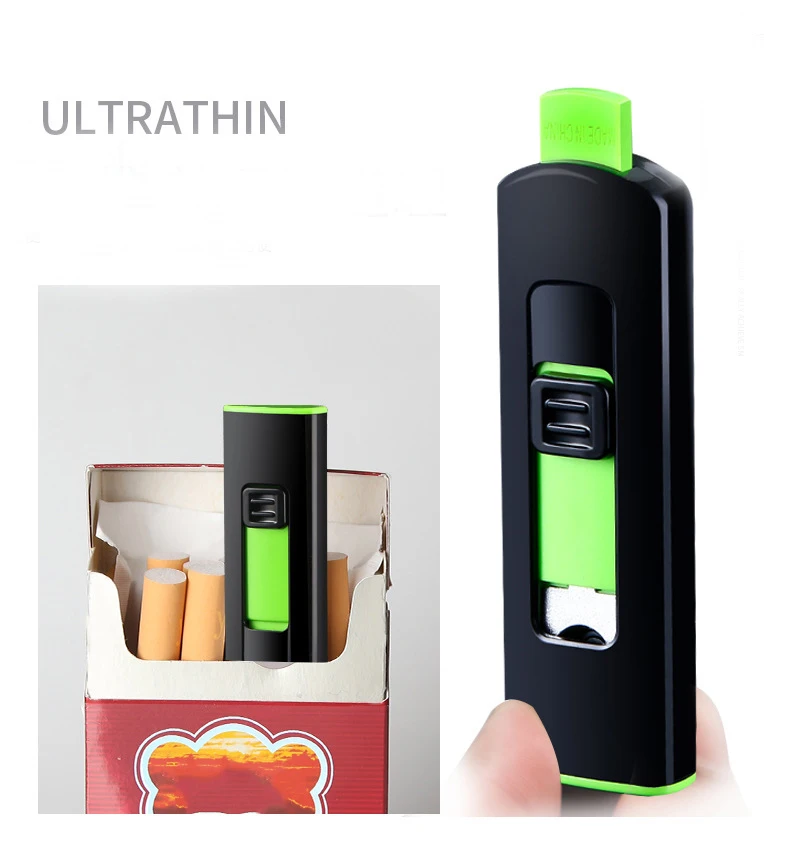 48 шт./лот Оптовая Продажа Дешевая USB-зажигалка для сигарет ветрозащитная