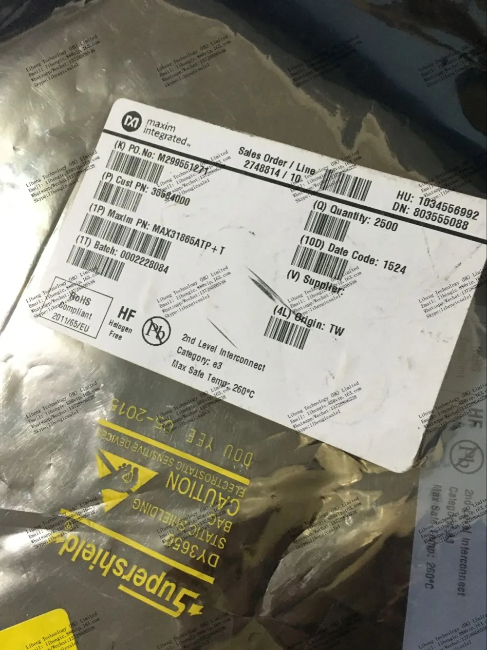 100% новое и оригинальное MAX3233ECWP MAX9814ETD MAX31865ATP MJ480 MN3209 OB3362RP | Электроника