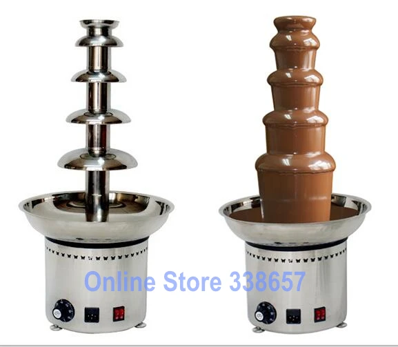 5 уровневый коммерческий фонтан для шоколада из нержавеющей стали машина