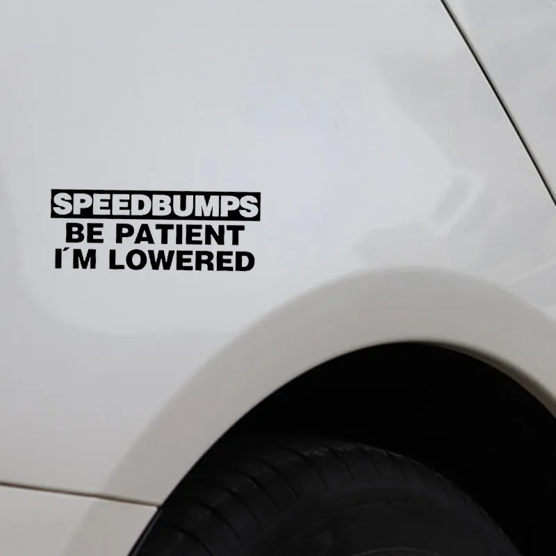 YJZT X см скоростная наклейка BUMPA будьте терпеливы JDM Виниловая для автомобиля