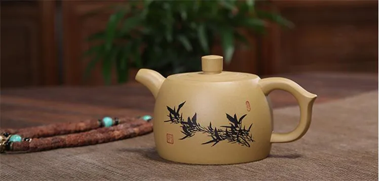 Фиолетовый Глиняный исинский Чайник Китайский кунг-фу Цзинь Лан чайник zisha с подарочной коробкой костюм галстук Гуаньинь Пуэр Улун чай посуда 19