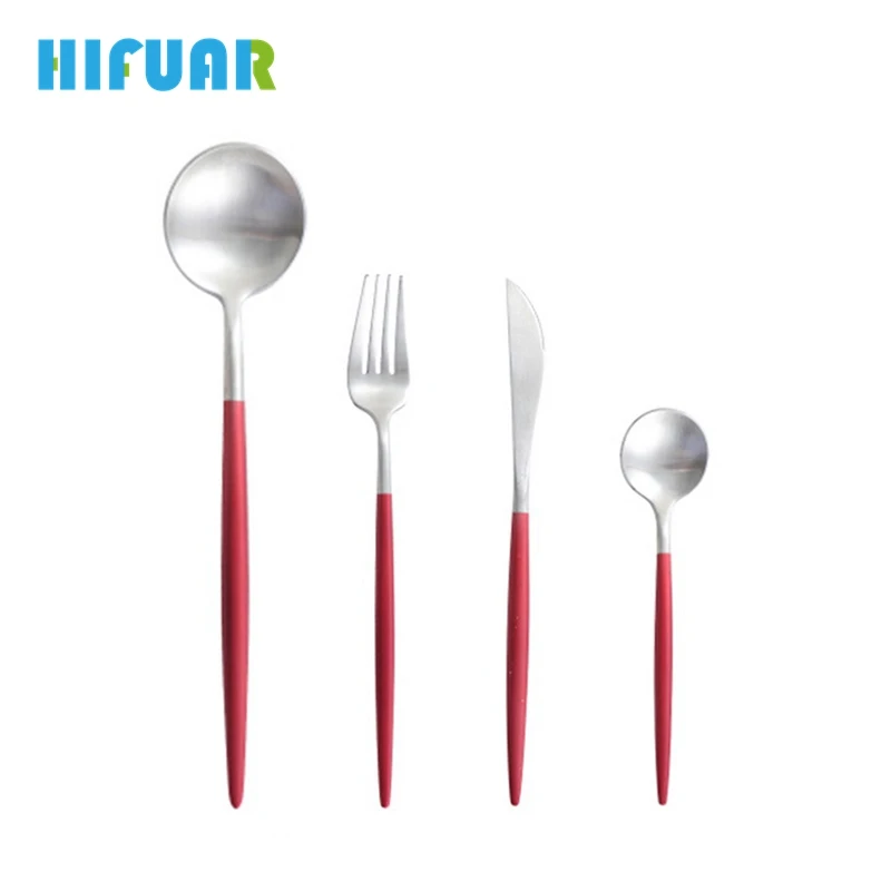 Hifuar 1 комплект/4 шт. набор посуды столовые приборы из нержавеющей стали для дома