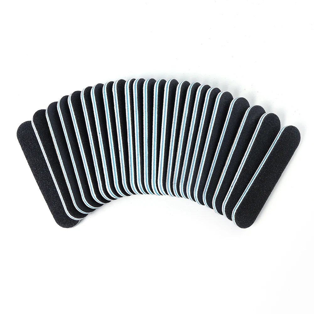 10 шт. моющиеся пилки для ногтей буферный блок шлифовальная Губка черная доска