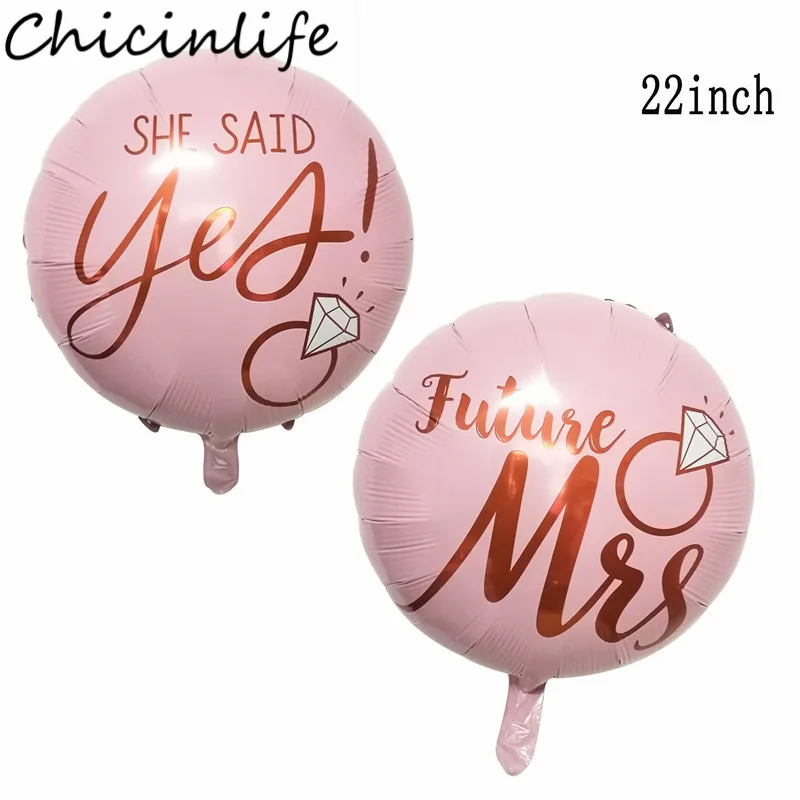Chicinlife 1 шт. 22 дюймовый шар из фольги She Said Yes для девичника вечеринки невесты