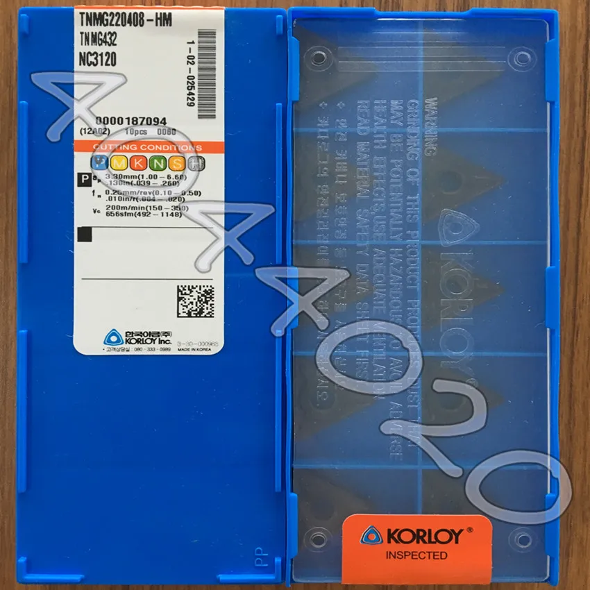 TNMG220408-HM NC3120 TNMG432-HM 10 шт./кор. KORLOY новое оригинальное Карбидное лезвие | Инструменты