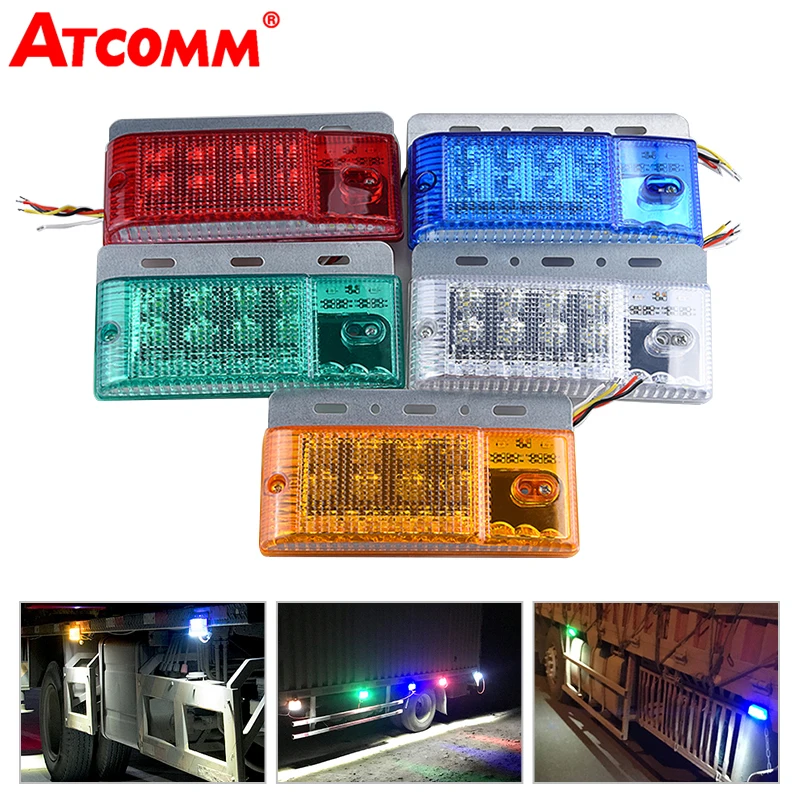 ATcomm LED Грузовик Рабочий свет RGB трейлер боковой задний сигнальный фонарь