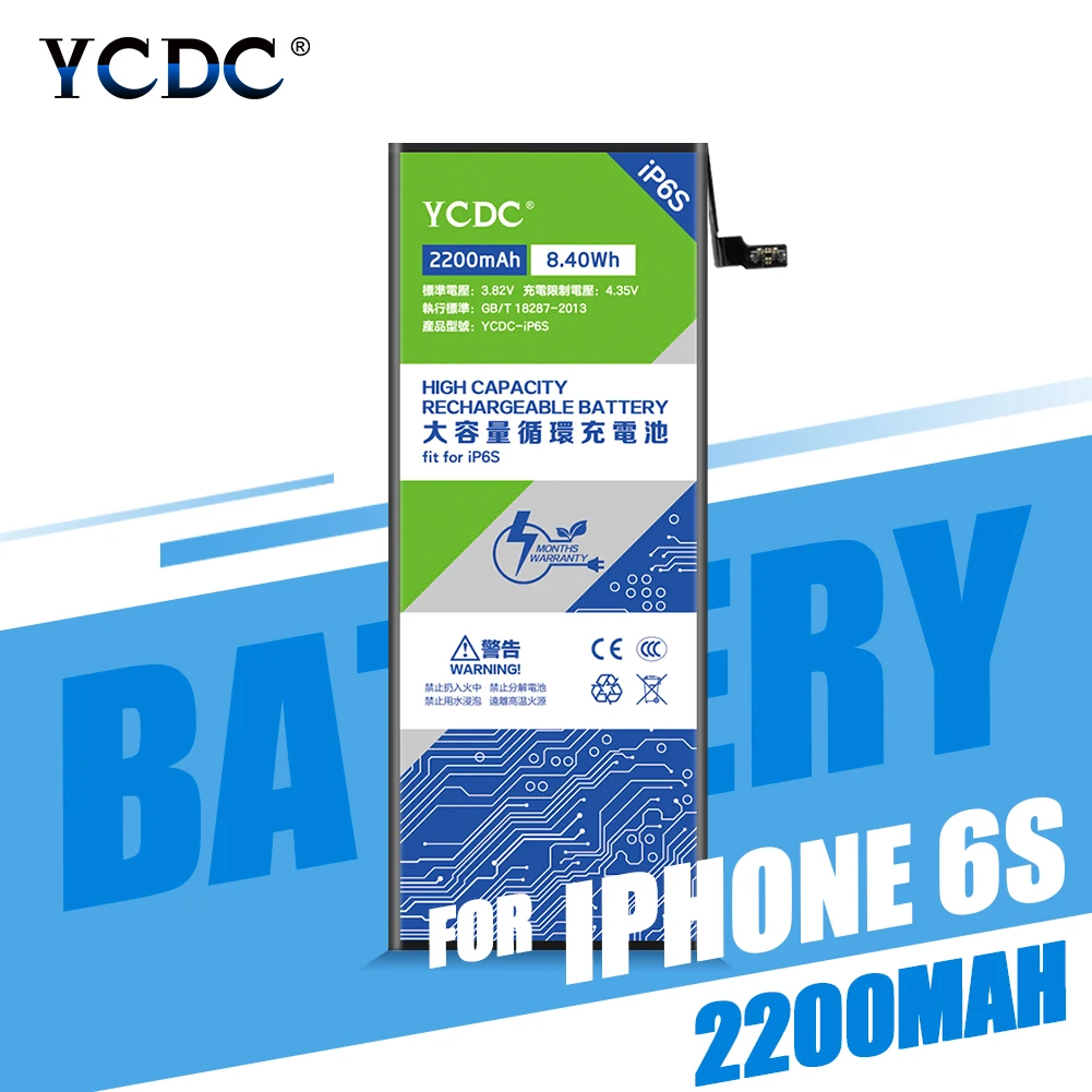 Аккумулятор для телефона 3 82 в Apple IPhone 6S 6GS IPhone6S V 2200mAh литий ионные аккумуляторы с
