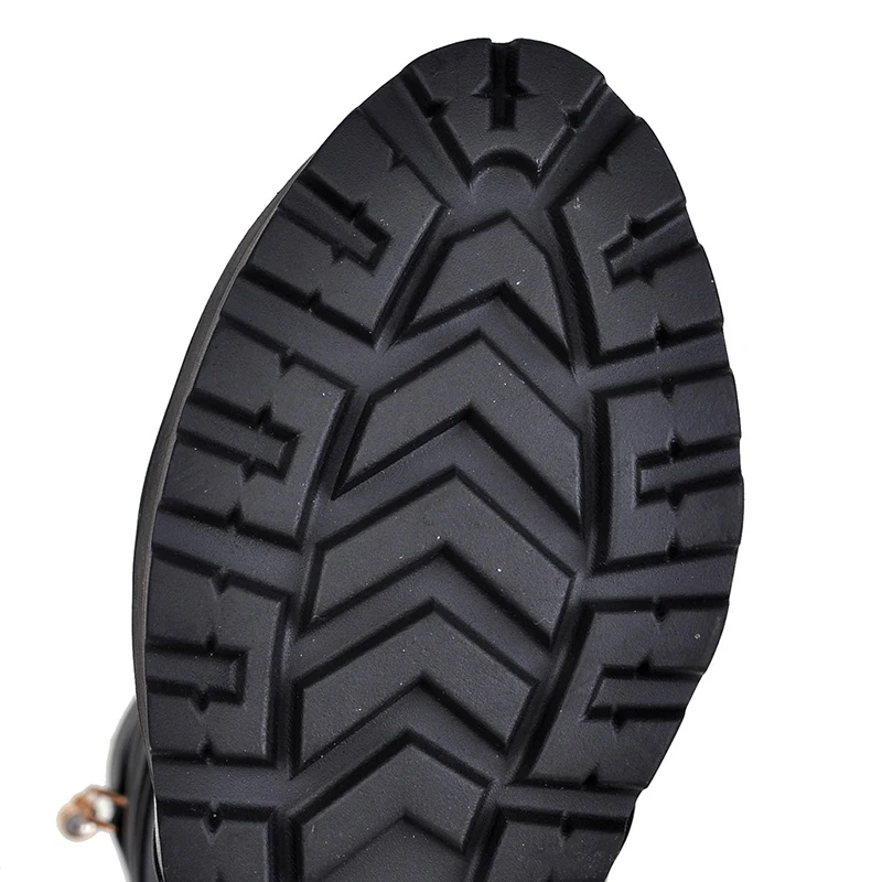 Tuyoki женские ботфорты на высоком квадратном каблуке теплые зимние полусапожки