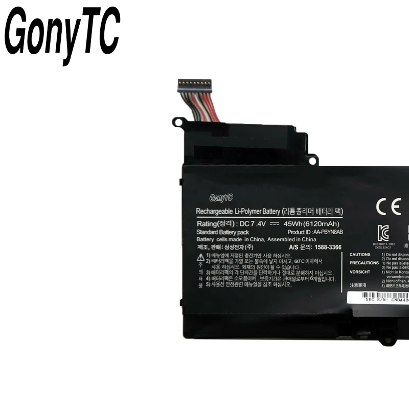 GONYTC AA PBYN8AB Аккумулятор для ноутбука SAMSUNG NP530U4B NP530U4C NP535U4C NP520U4C A08RUGenuine