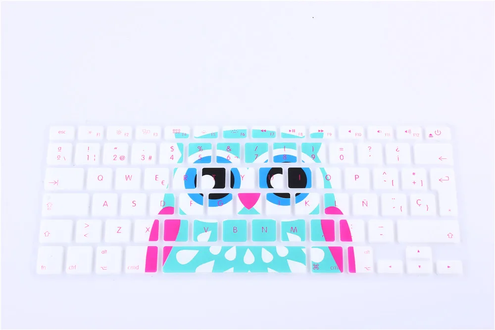 EU/UK layout Spanish Ombre Colors Keyboard Cover Silicone Skin for MacBook Pro 13&quot 15&quot Retina iMac &amp Air | Компьютеры и