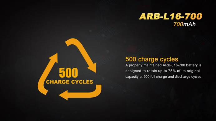Перезаряжаемый литий ионный аккумулятор Fenix ARB L16 700 3 6 V 16340 700mAh 1 шт./лот|batteries