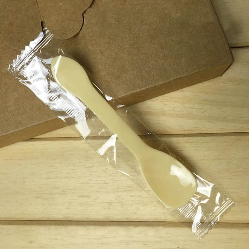 100 шт./лот 10 см одноразовая пластиковая десертная ложка для мороженого вечеринки