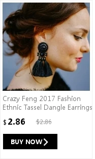 Crazy Feng, новинка, модные женские/девичьи классические серьги, розовое золото, черный CZ камень, пирсинг, висячие серьги, ювелирное изделие, подарок