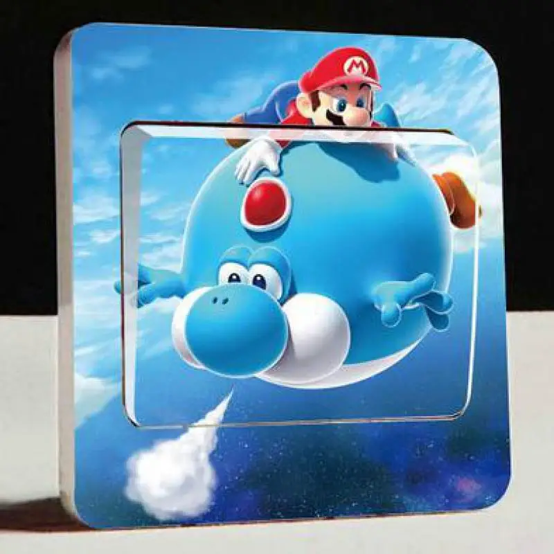 2 шт. переключатель света Mario Bros съемные наклейки декоративные для гостиной
