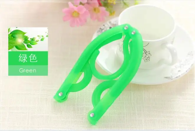 Fold Hang Plastic Hook Hanger Clothes Pegs Laundry Product Travel Space Saving Wardrobe Cloth FoldableFree Shipping | Дом и сад