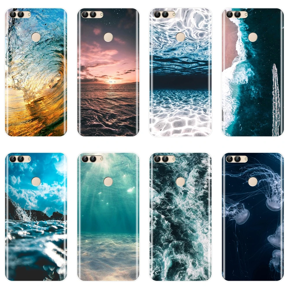 ТПУ задняя крышка для Huawei P20 Pro P10 P Smart Plus P9 Lite мини Силиконовый мягкий волнистый