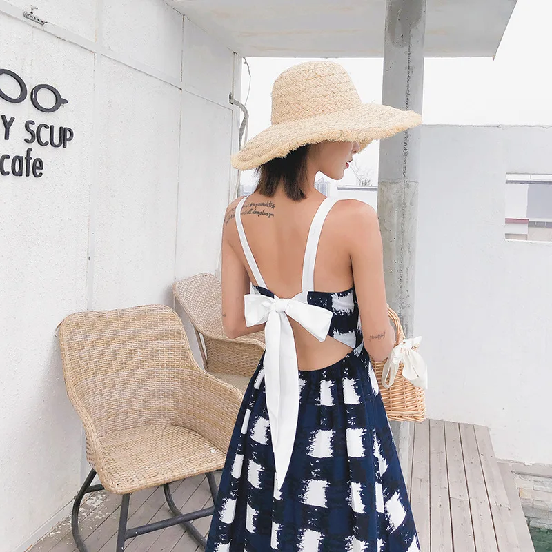 Длинное богемное Макси женское платье с v образным вырезом винтажное пляжное на