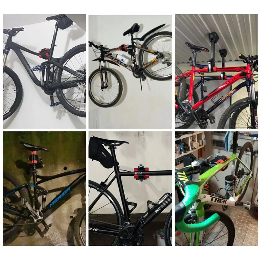 

Mountain Bike Repair Stand Rack Heavy Duty Bicycle Wall Mount Display Bracket Coated Steel Bike Rack Parking Holder Bike Tool 4