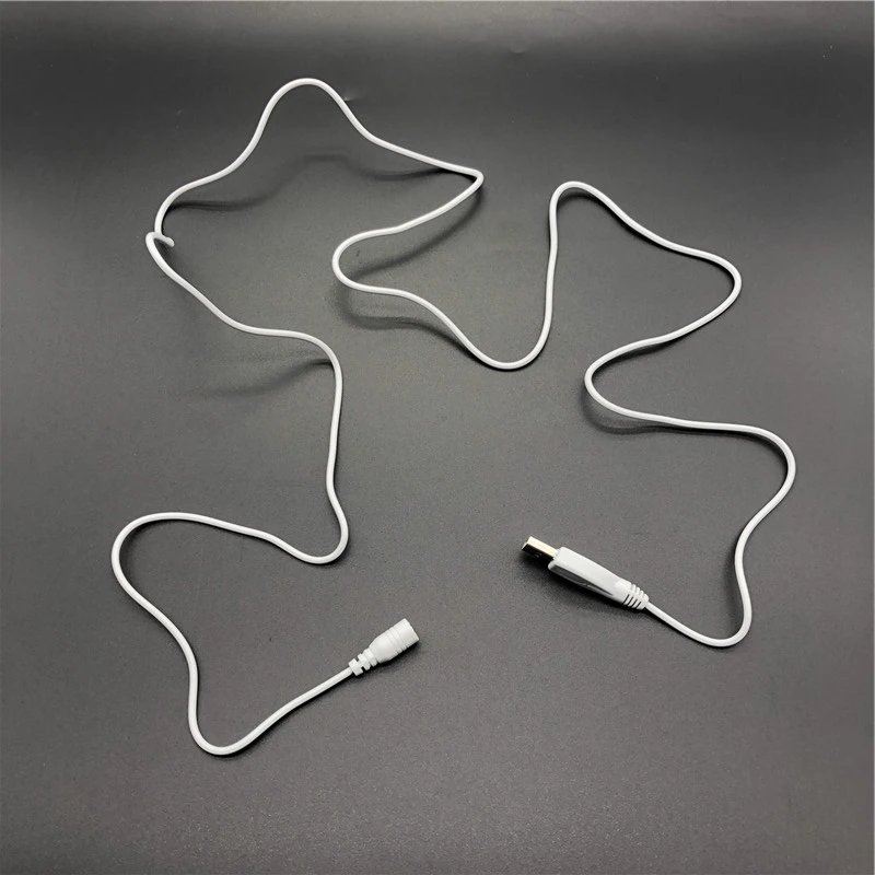 5V 1A USB кабель для Подогреваемые стельки 5V DC Питание кабель-переходник для Зарядное устройство кабель постоянного тока 3,5 мм* 1,35 мм