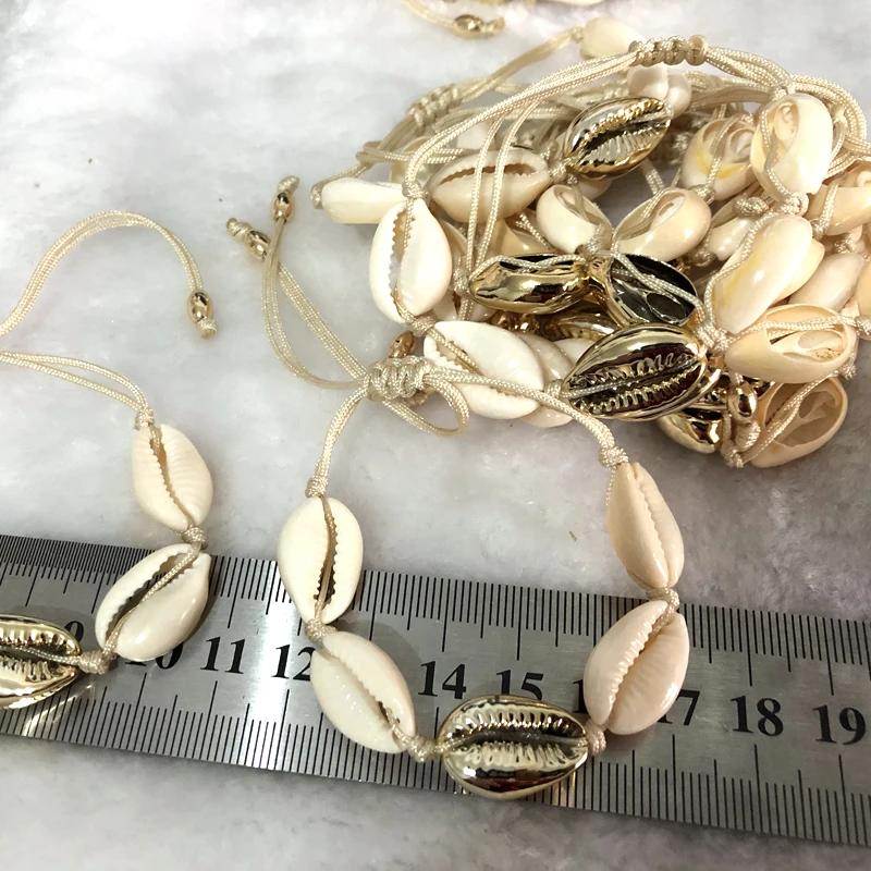2019 Shell Bracelets For Women New Trendy Fashion Cowrie Delicate Gold Color Adjustable 3 Styles Handmade Party Bracelet Jewelry | Украшения