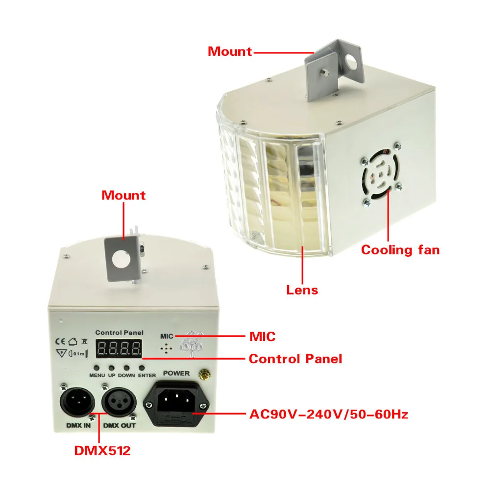 Удивительные DMX 7ch LED RGBW красочные Танцевальная Вечеринка DJ Сценическое освещение