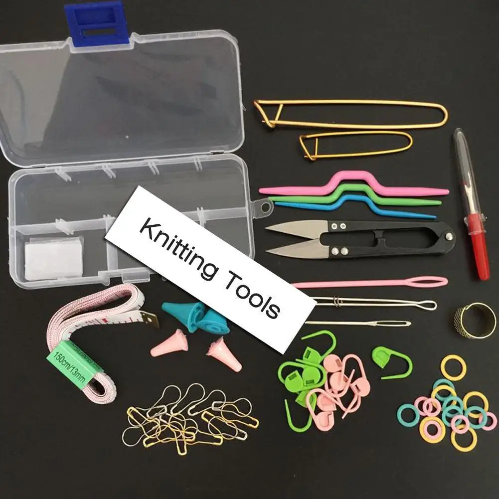 1 Набор вязальных аксессуаров DIY инструментов для вязания крючком крючок стежка